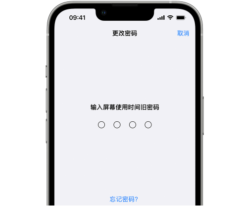 怀集iPhone屏幕维修分享iPhone屏幕使用时间密码忘记了怎么办 