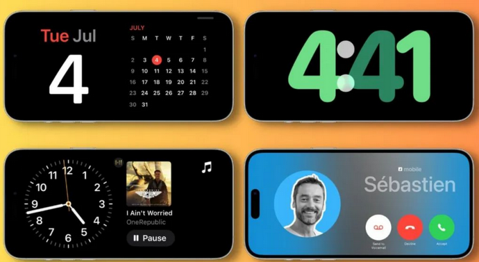 怀集苹果手机维修分享iOS17横屏充电待机显示有什么好处 