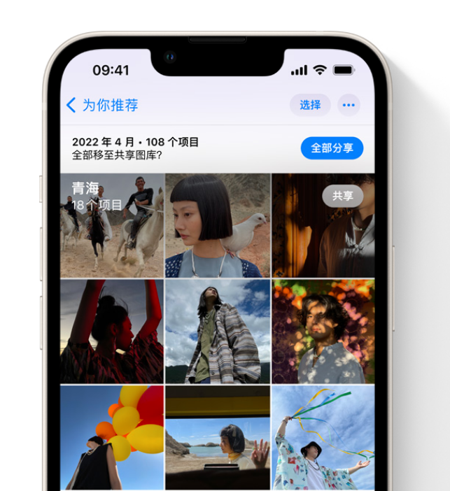 怀集苹果维修网点分享在 iPhone 上使用共享图库 